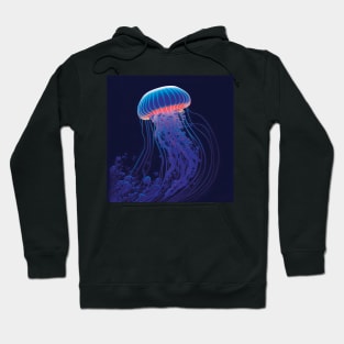 Blue and Pink Jellyfish Hoodie